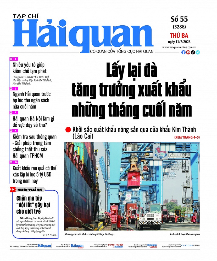 Những thông tin hấp dẫn trên Tạp chí Hải quan số 55 phát hành ngày 11/7/2023