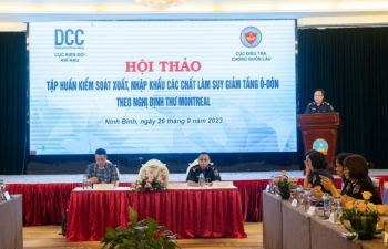 Tập huấn công tác kiểm soát đối với xuất nhập khẩu các chất làm suy giảm tầng ô-dôn