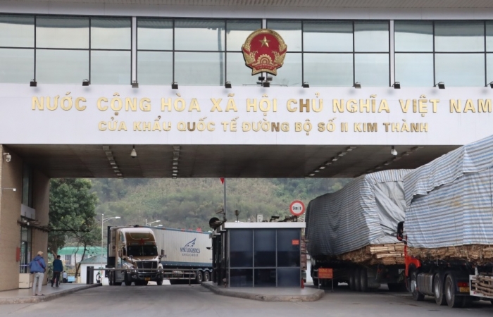 Lào Cai: Thí điểm vận chuyển hàng hóa hai chiều qua cửa khẩu Kim Thành