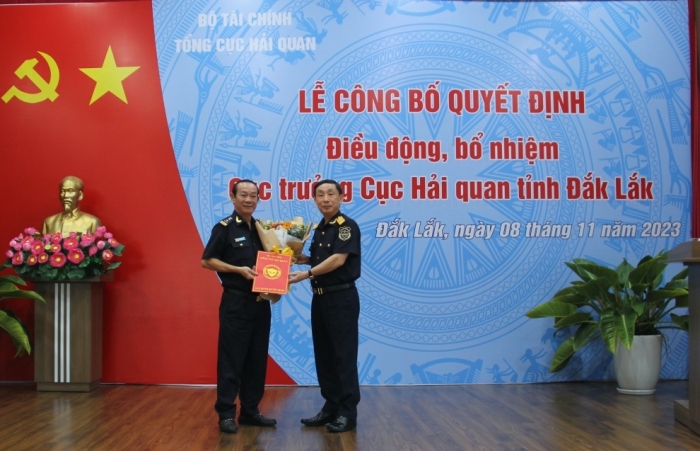 Điều động, bổ nhiệm ông Trần Hải Sơn giữ chức Cục trưởng Cục Hải quan Đắk Lắk