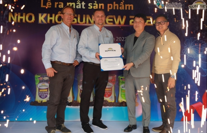 An Minh chính thức phân phối nho khô Sunview 2024 tại Việt Nam