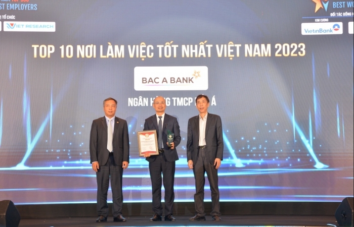 BAC A BANK được vinh danh là “Nhà tuyển dụng hàng đầu Việt Nam” năm 2023