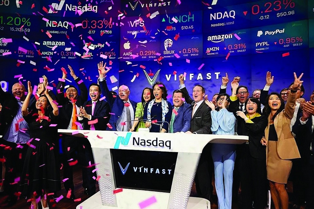 VinFast chính thức được niêm yết tại sàn chứng khoán Nasdaq - New York (Mỹ).
