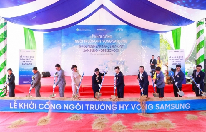 Khởi công “Ngôi trường hy vọng Samsung” tại Bình Phước