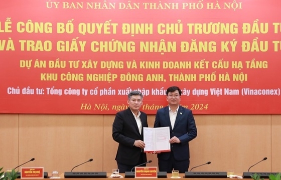 Hà Nội trao giấy phép cho dự án có tổng vốn đầu tư trên 6.300 tỷ đồng