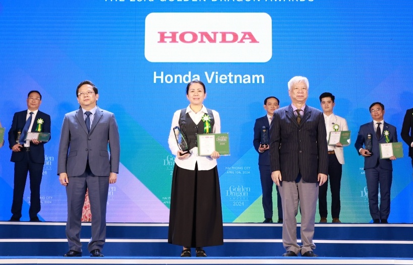 Honda Việt Nam nhận giải thưởng Rồng Vàng năm 2024