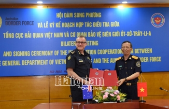 Hải quan Việt Nam và Cơ quan Bảo vệ biên giới Australia hội đàm song phương, ký Kế hoạch hợp tác điều tra
