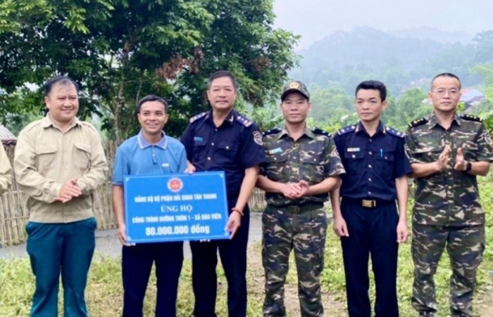 Đảng bộ Hải quan Lạng Sơn tiếp tục khởi công công trình dân vận khéo