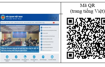 Truy cập 8 cổng, trang thông tin điện tử về hải quan, thương mại bằng mã QR