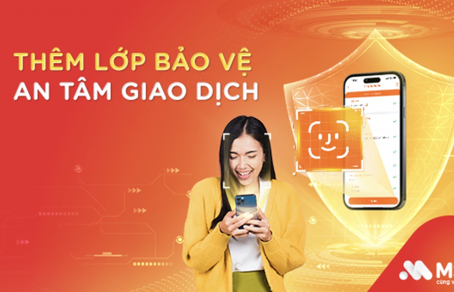 MSB ứng dụng công nghệ sinh trắc học trong xác thực giao dịch