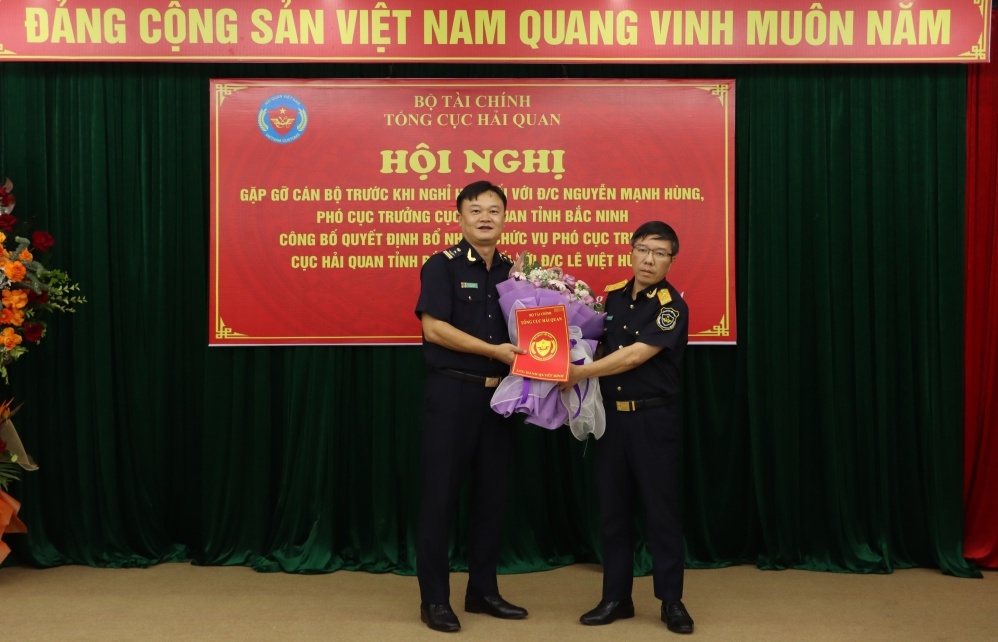 Bổ nhiệm tân Phó Cục trưởng Cục Hải quan Bắc Ninh Lê Việt Hùng