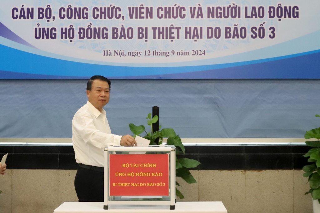 Bộ Tài chính phát động ủng hộ đồng bào bị thiệt hại do bão số 3