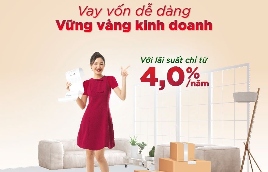 Agribank: Ưu đãi lãi suất vay từ 4,0%/năm cho hoạt động sản xuất kinh doanh