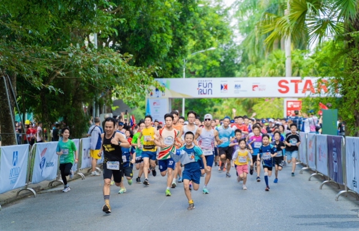 Chạy bộ gây quỹ từ thiện tại BritCham Fun Run 2024