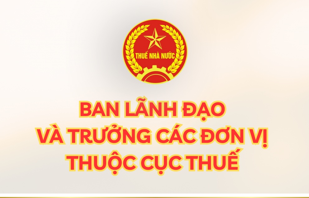 (INFOGRAPHICS): Thông tin nhân sự lãnh đạo và trưởng các đơn vị thuộc Cục Thuế