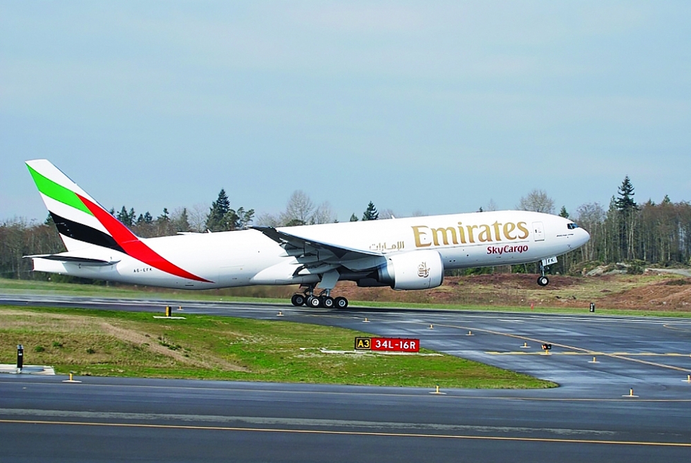Hãng hàng không vận chuyển hàng hóa Emirates SkyCargo.	Ảnh: Mai Đoàn