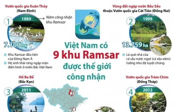infographic viet nam co 9 khu ramsar duoc the gioi cong nhan