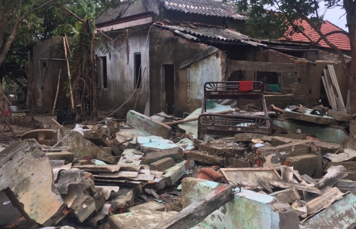 Vùng lũ Quảng Bình: Cuộc sống khó khăn bên những ngôi nhà đổ nát