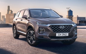 hyundai santa fe 2019 lo dien doi moi tu trong ra ngoai