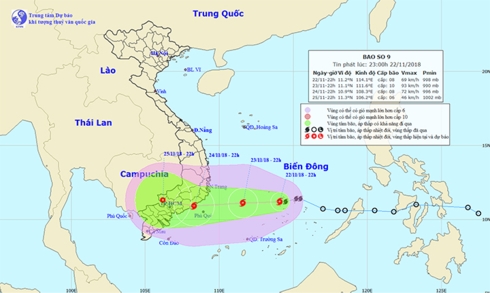 bao so 9 rat nguy hiem dien bien phuc tap nhung khu vuc bi anh huong truc tiep