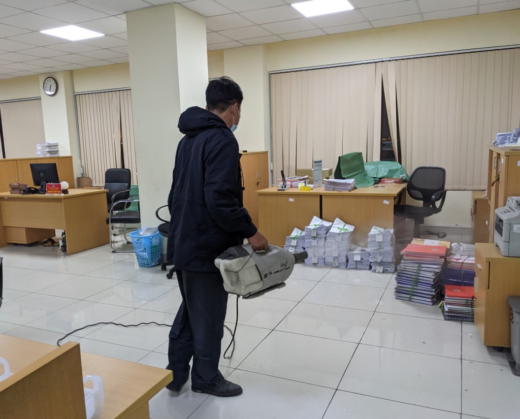 Hình ảnh Hải quan cửa khẩu ở Hải Phòng kích hoạt các biện pháp phòng dịch Hình ảnh Hải quan cửa khẩu ở Hải Phòng kích hoạt các biện pháp phòng dịch