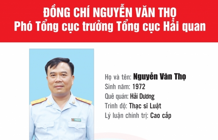 Infographics: Quá trình công tác của Phó Tổng cục trưởng Tổng cục Hải quan Nguyễn Văn Thọ