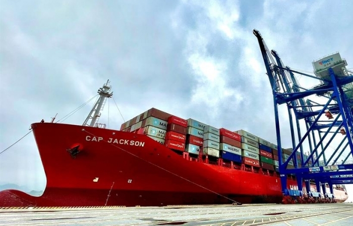 Hải quan làm thủ tục cho gần 500 container hàng xuất khẩu từ Hải Phòng đi Mỹ