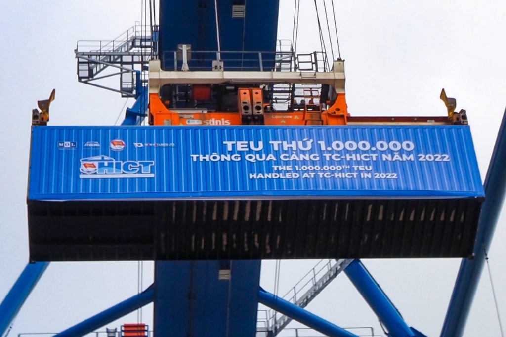 Cảng container quốc tế Hải Phòng đạt sản lượng 1 triệu Teus hàng hóa