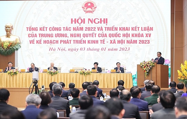 Thủ tướng Chính phủ Phạm Minh Chính phát biểu khai mạc Hội nghị - Ảnh: VGP/Nhật Bắc