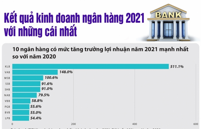 infographics ket qua kinh doanh ngan hang va nhung cai nhat trong nam 2021