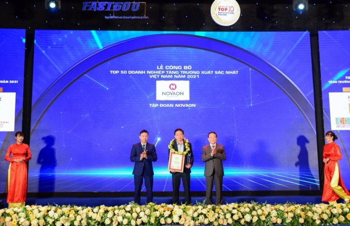 3 năm liên tiếp, NOVAON lọt top 50 doanh nghiệp tăng trưởng nhanh nhất Việt Nam