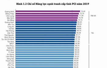 PCI 2019: Quảng Ninh năm thứ 3 liên tiếp dẫn đầu, Hà Nội giữ vững top 10
