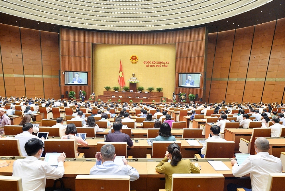 Bộ trưởng Bộ Tài chính Hồ Đức Phớc báo cáo về công tác thực hành tiết kiệm, chống lãng phí năm 2022.