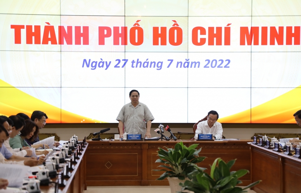 Thủ tướng Phạm Minh Chính: Giải quyết ngay ách tắc cho các dự án lớn tại TPHCM