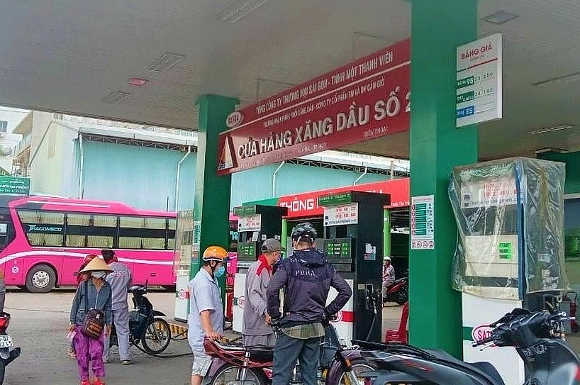 Một cửa hàng xăng dầu nhượng quyền