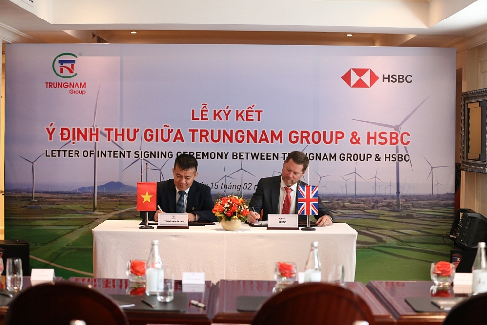 HSBC Việt Nam tài trợ các dự án năng lượng tái tạo của Trungnam Group tại Việt Nam