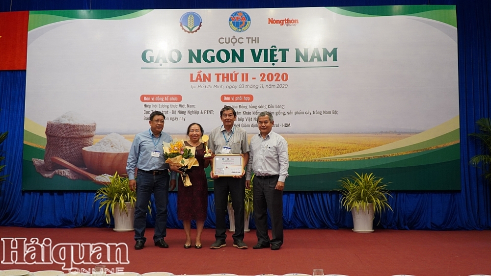 Gạo ngon nhất thế giới đạt giải nhất cuộc thi Gạo ngon Việt Nam năm 2020