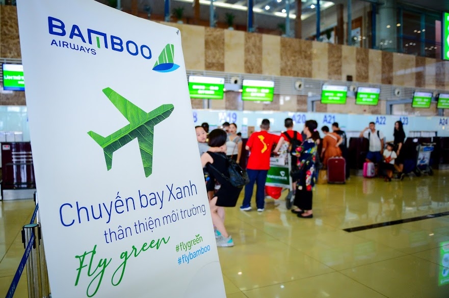 chuyen bay dac biet cua bamboo airways khoi dau hanh trinh bay xanh