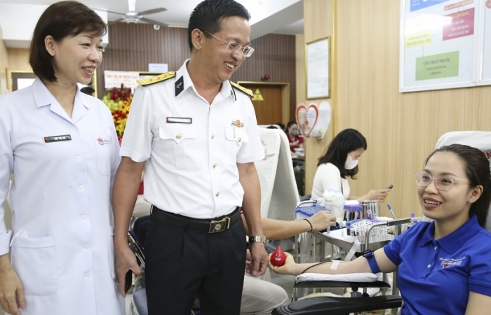Gần 600 đơn vị máu được hiến tại Tổng công ty Tân Cảng Sài Gòn