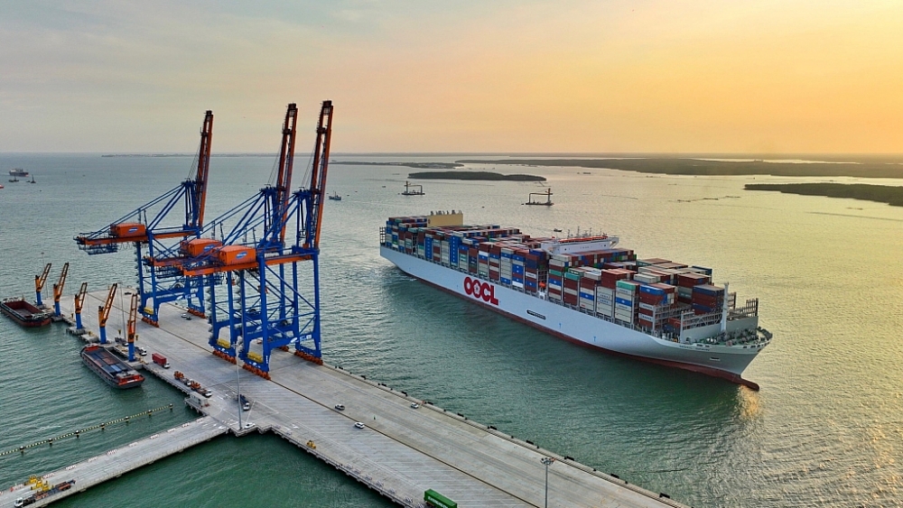 Cảng Gemalink đón siêu tàu container lớn nhất thế giới OOCL Spain kết nối Á – Âu