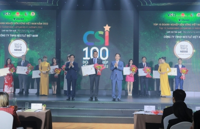 Nestlé Việt Nam được bình chọn là Doanh nghiệp Bền vững nhất Việt Nam 2 năm liên tiếp