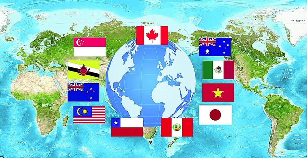 CPTPP gồm 11 nước thành viên Australia, Brunei, Canada, Chile, Nhật Bản, Malaysia, Mexico, New Zealand, Peru, Singapore và Việt Nam. Các nước CPTPP chiếm 13,5% GDP toàn cầu với tổng kim ngạch thương mại hơn 10.000 tỷ USD. 	Ảnh: ST