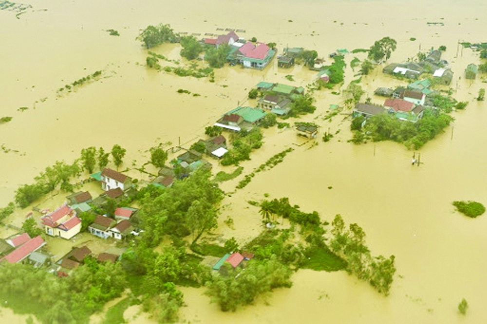 Hình ảnh ngập lụt ở Thừa Thiên Huế trong những ngày qua.
