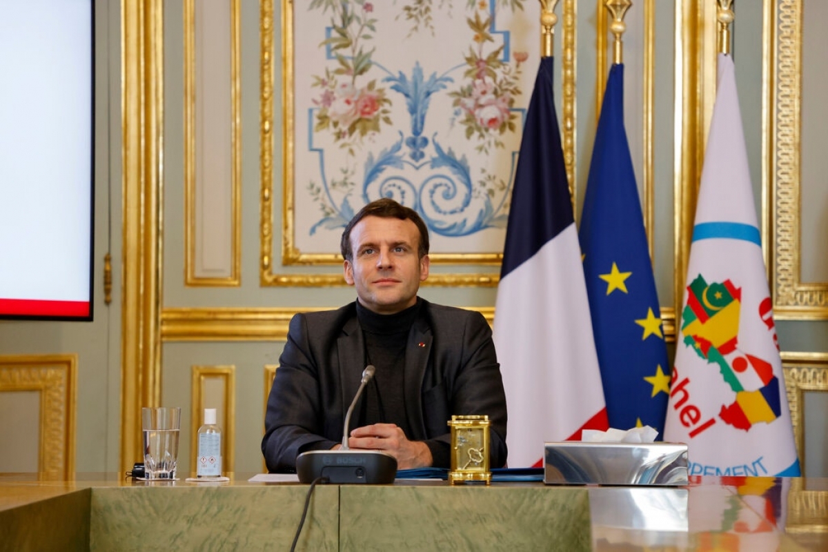 Tổng thống Pháp Macron. Ảnh: Pool