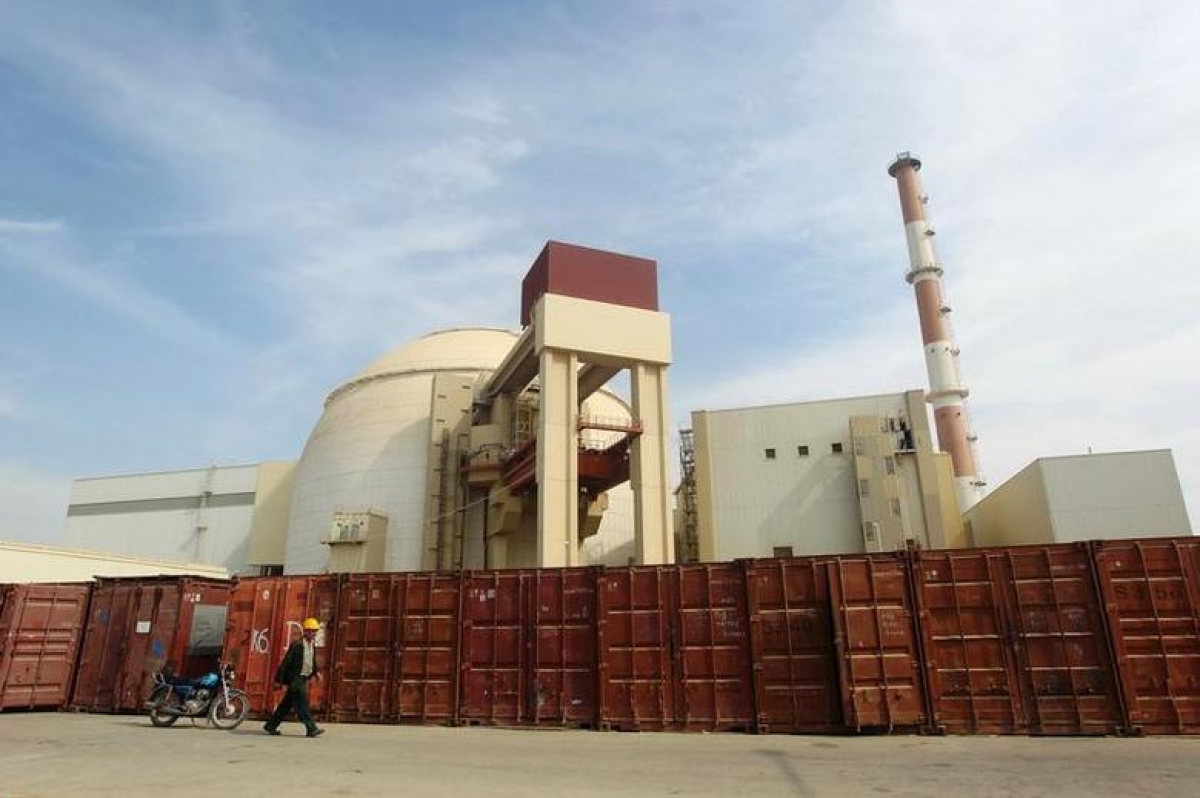 Nhà máy điện hạt nhân Bushehr ở Iran. Ảnh: Reuters