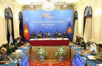 Hình ảnh Hội nghị trực tuyến Quan chức Quốc phòng cấp cao ASEAN
