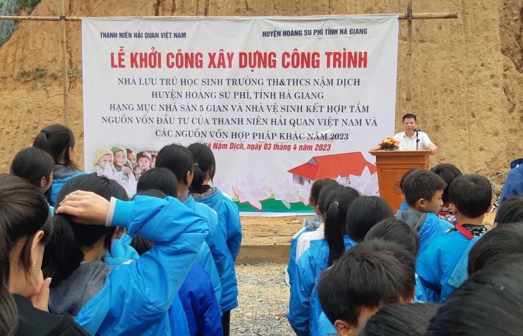 Khởi công công trình thanh niên Hải quan tại Hoàng Su Phì, Hà Giang
