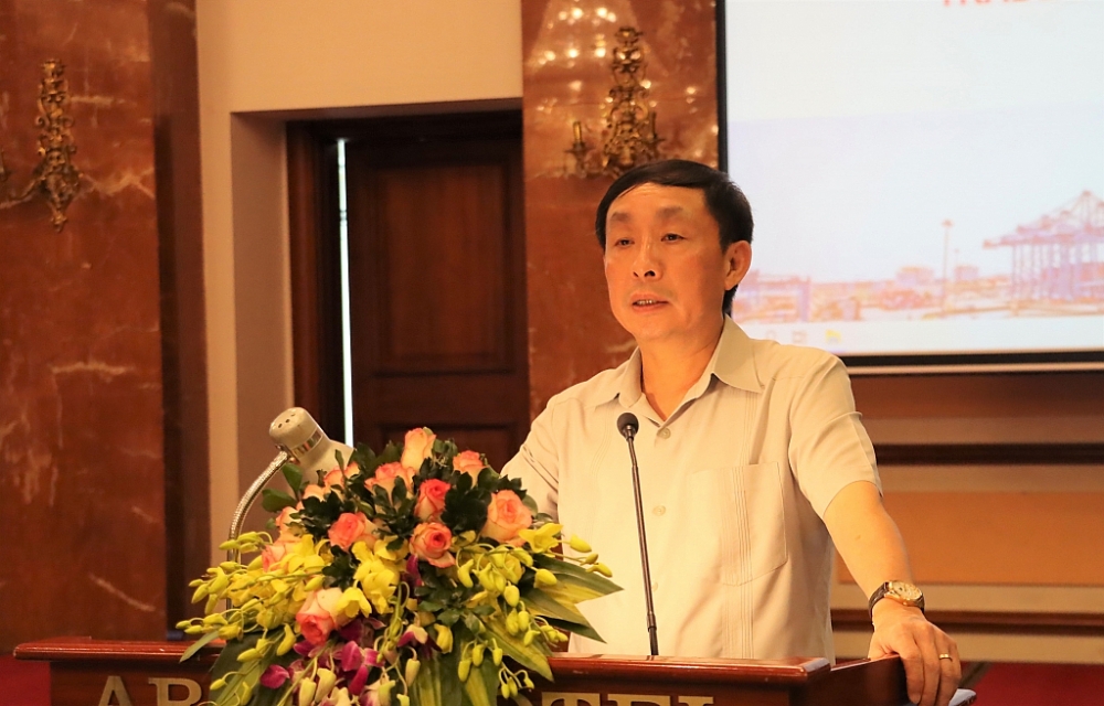 Phó Tổng cục trưởng Hoàng Việt Cường phát biểu khai mạc hội nghị. Ảnh: Quang Hùng