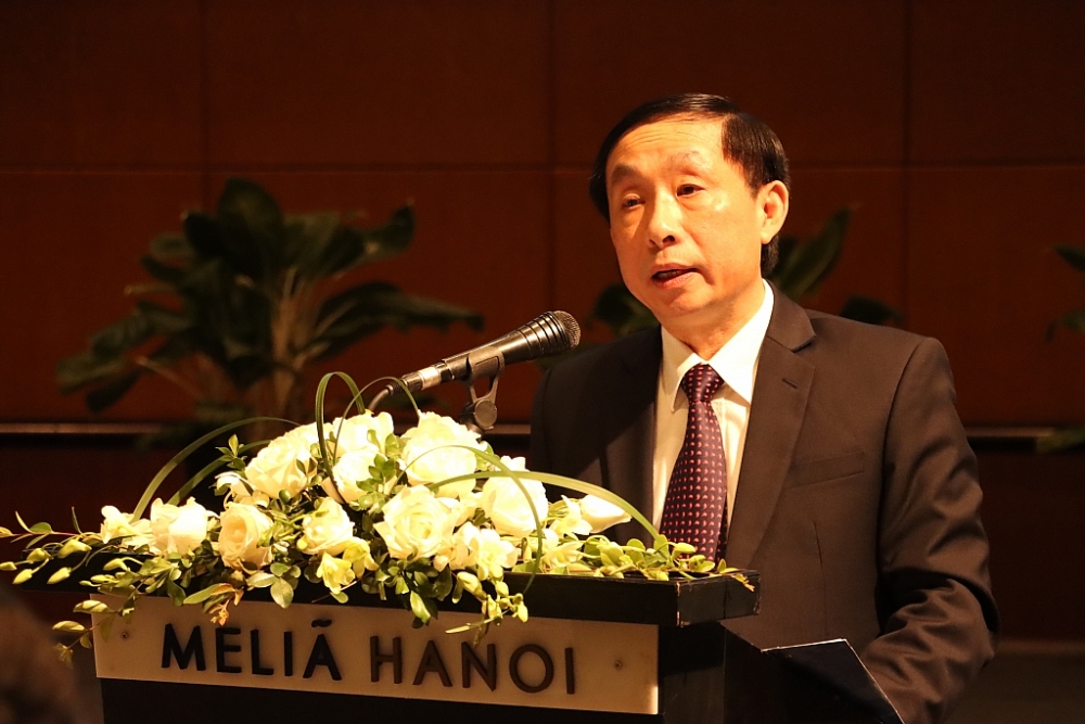 Phó Tổng cục trưởng Tổng cục Hải quan Hoàng Việt Cường phát biểu tại hội thảo. Ảnh: Q.H