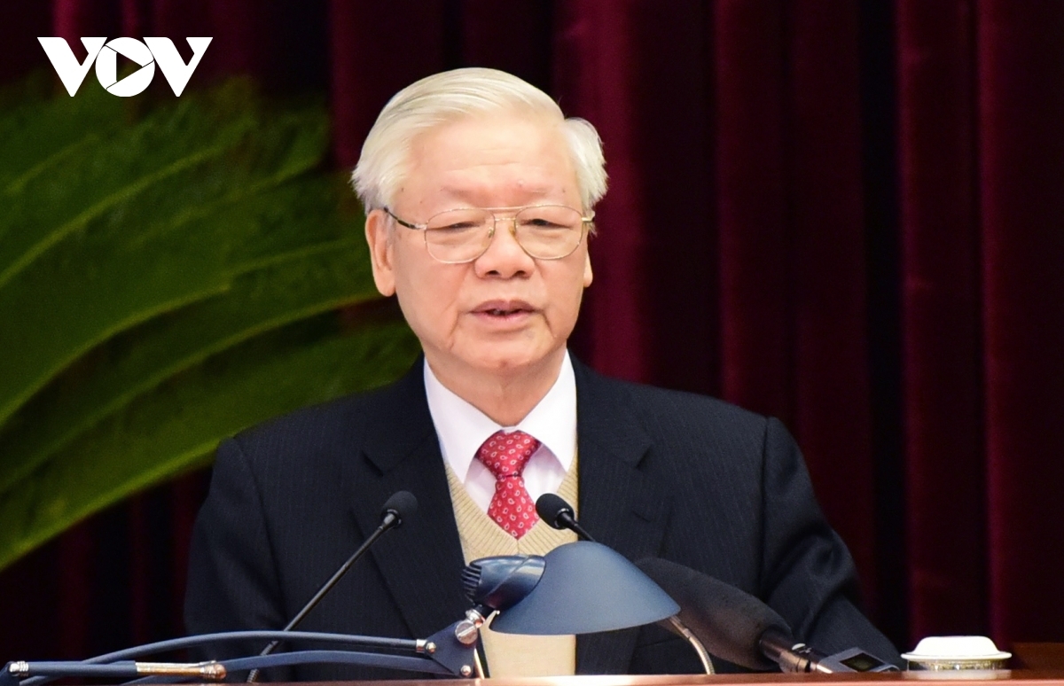 Tổng Bí thư, Chủ tịch nước Nguyễn Phú Trọng phát biểu khai mạc Hội nghị lần thứ 15, Ban Chấp hành Trung ương Đảng khoá XII